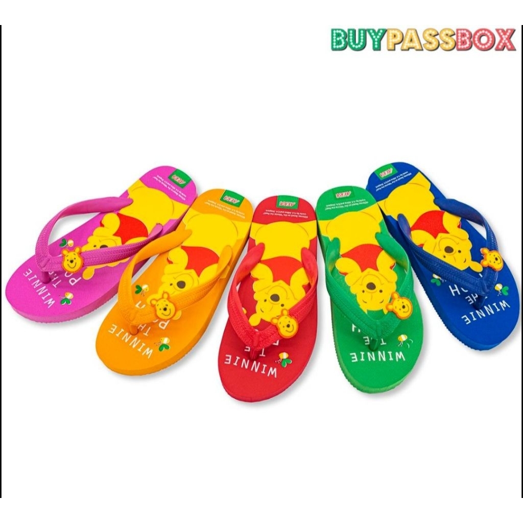 รองเท้าแตะฟองน้ำหูหนีบ ลายหมีพูห์ ลิขสิทธิ์แท้ แบรนด์ AERA(เอร่า)PH3692 - รูปที่ 5