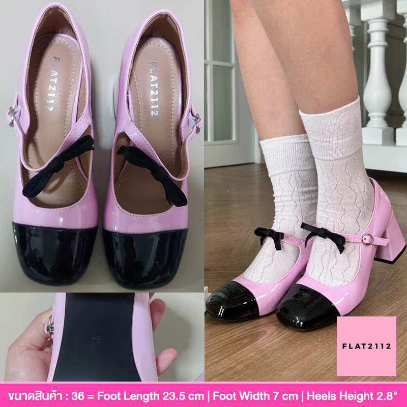 งานป้าย FLAT2112 มือสอง : MA BELLE SHOES Size 36