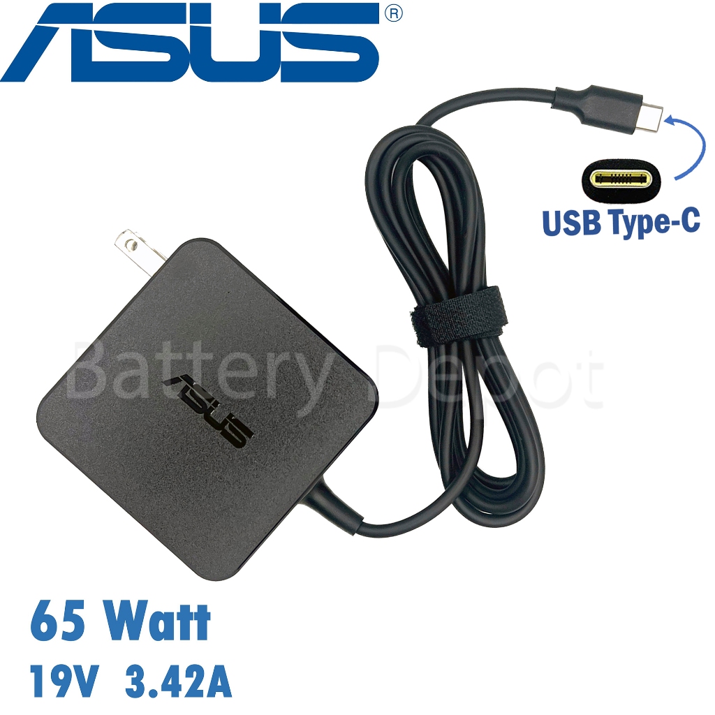Asus Adapter ของแท้ Asus ZenBook 13 UX325E / ZenBook 14 UX425E / Zenbook Duo 14 (UX482) 65W Type-C ส