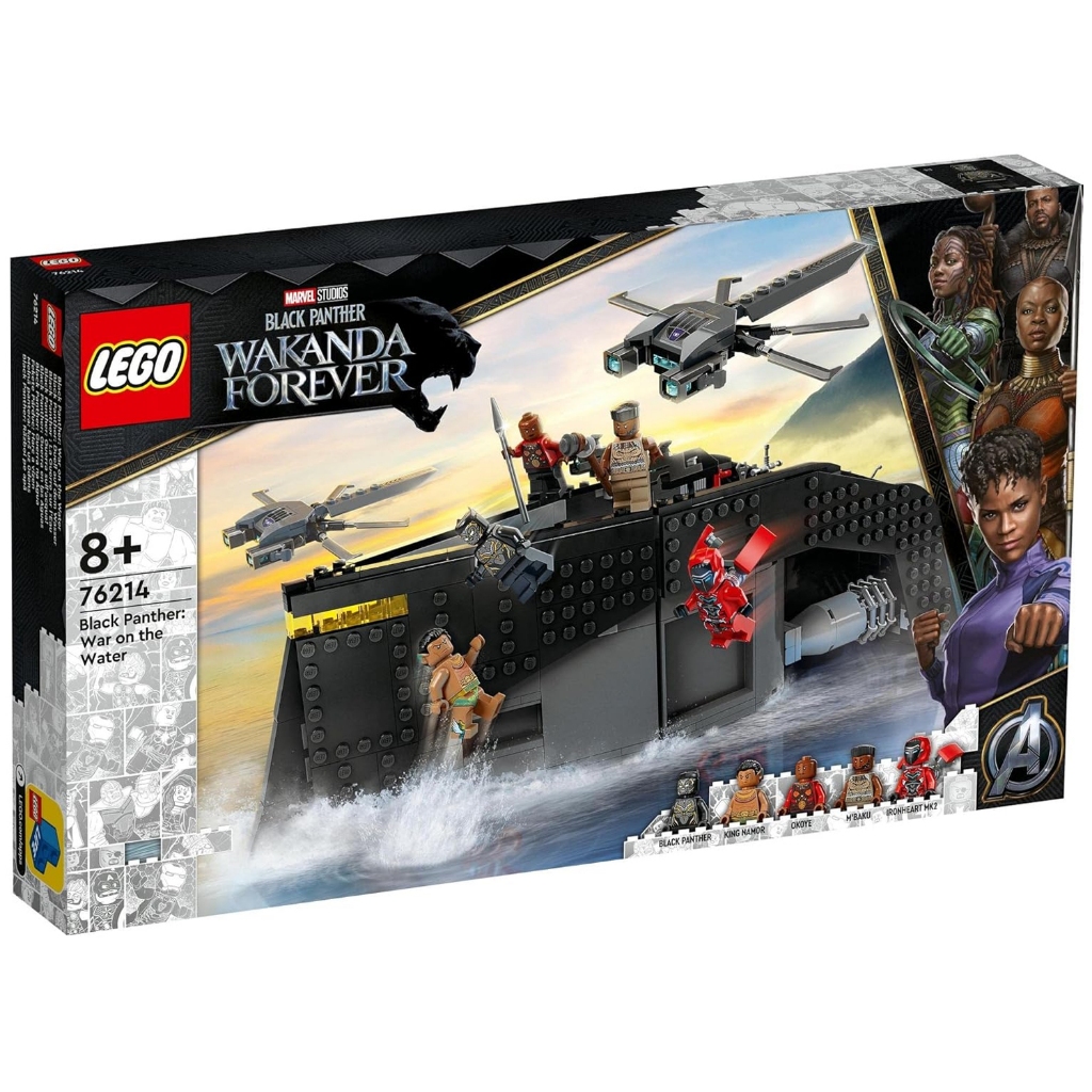 76214 : LEGO Marvel Super Heroes Black Panther War on the Water (สินค้ากล่องไม่สวย)