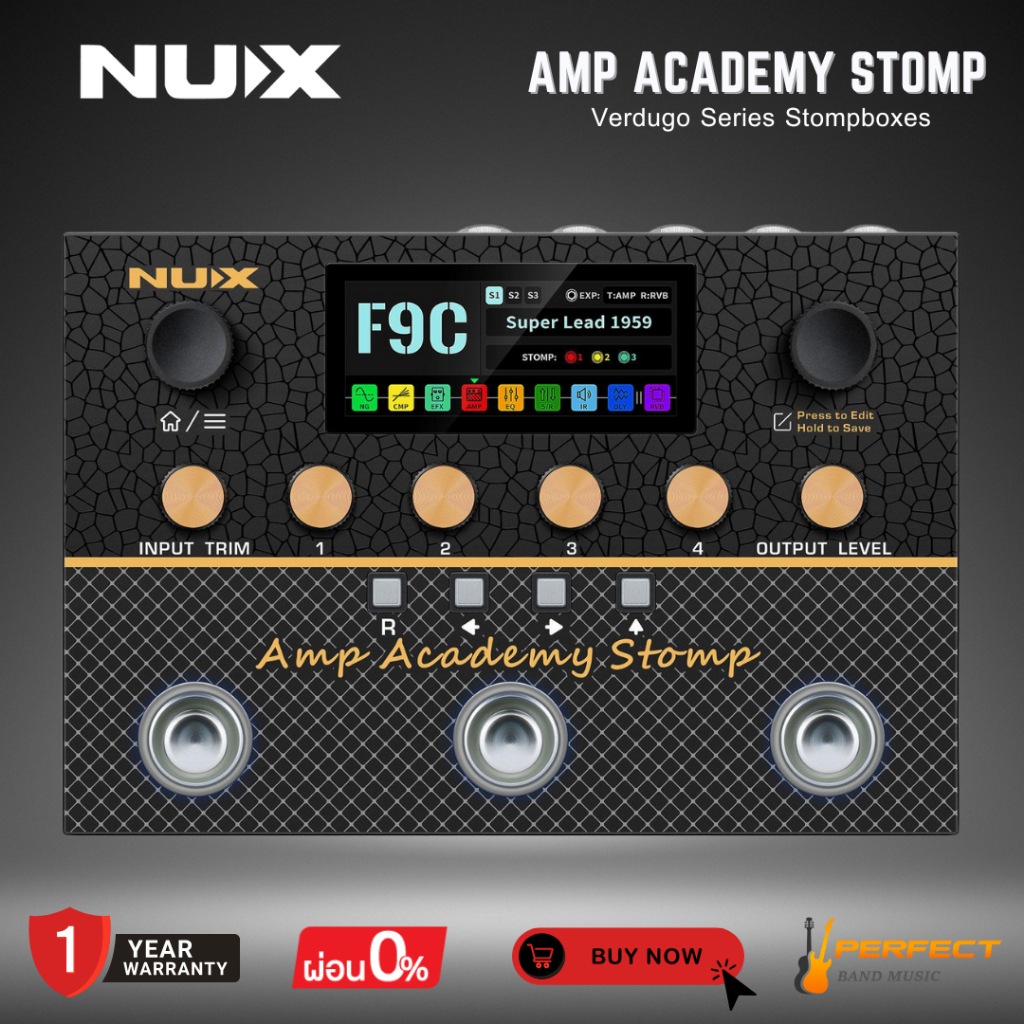 เอฟเฟคกีตาร์ NUX Amp Academy Stomp * กรุณาสอบถามก่อนสั่งซื้อ *
