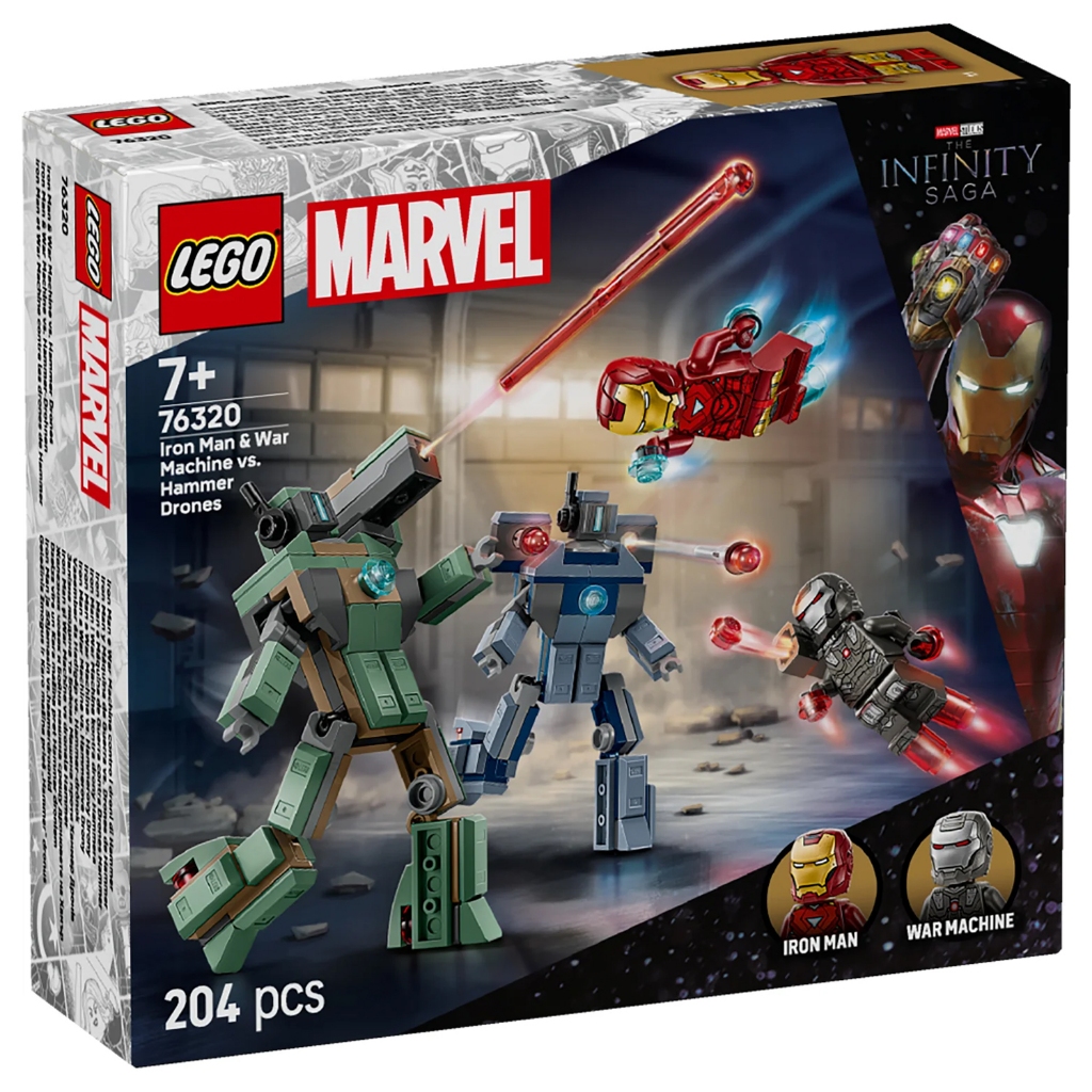 76320 : LEGO Marvel Super Heroes Iron Man & War Machine vs. Hammer Drones