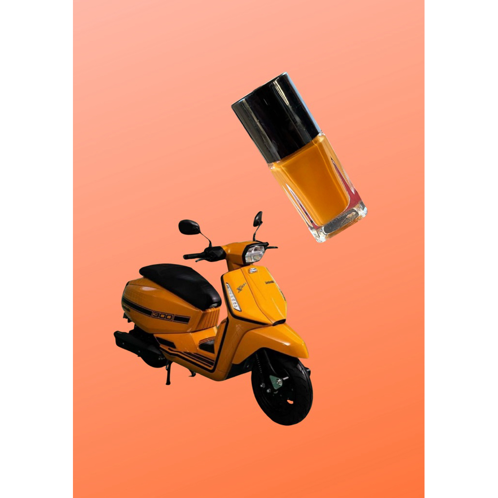 สีแต้มสีส้ม Lambretta X300