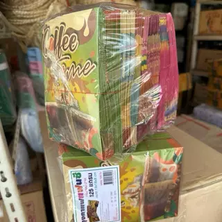 [ 100 ใบต่อห่อ ] ถุงกระดาษใส่กาแฟ หนา 125 แกรม คละสีคละลายในห่อ
