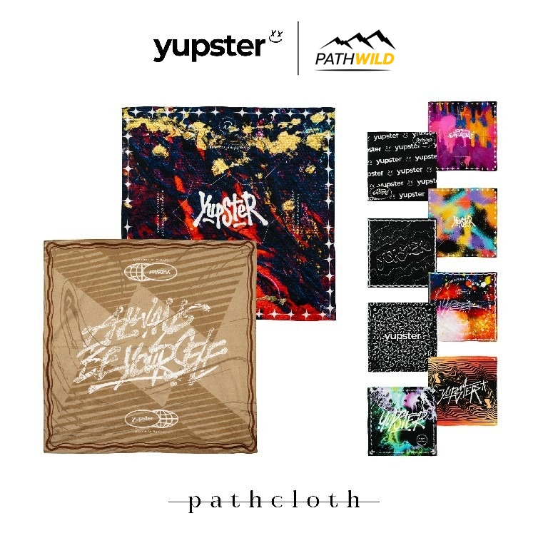 Yupster Pathcloth Collection ผ้าโพกศีรษะ รุ่น Pathcloth ใช้เป็นผ้าพันคอ bandana แห้งไว โพกหัว ใช้ซับเหงื่อได้