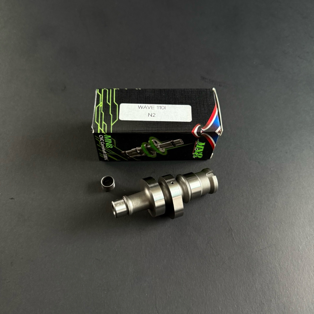 แคม MN8 Wave 110i N-2 ยก 5.2มิลเอว26.2-31.4ใช้กับลูกเดิมถึงลูก55 มิล (53-55 มิล ขึ้นไปต้องวาล์วใหญ่)