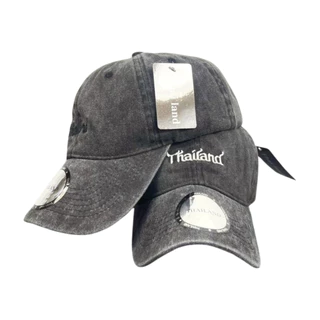 หมวกวินเทจ ทรงแก๊ป ปักตัวอักษรThailandแน่นๆ ผ้าฝ้ายอย่างดี สินค้าคุณภาพดี มีปลายทาง