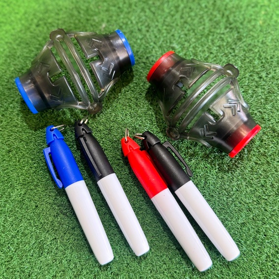 Golf line markers 360° ปากกาพร้อมที่มาร์คลูกกอล์ฟ