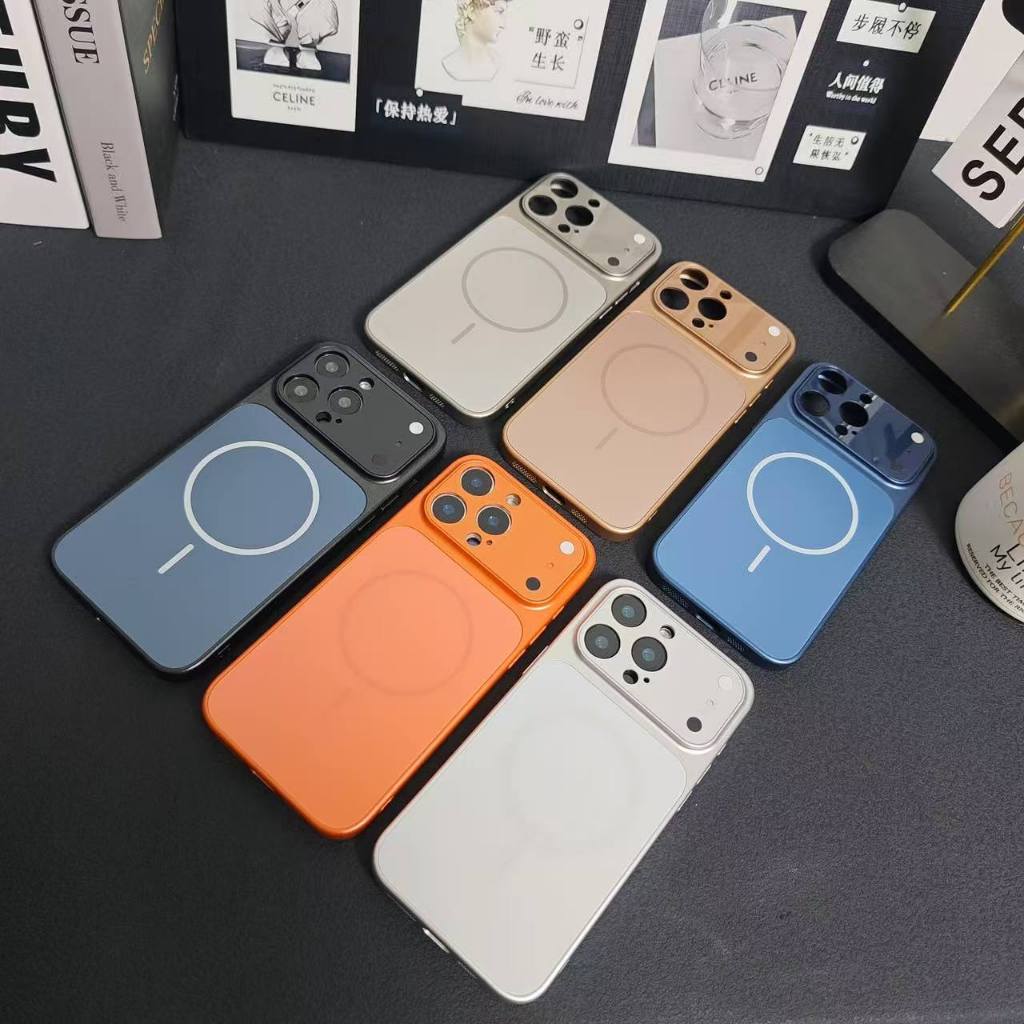 [กลายเป็นทันที 17 series] เคสโทรศัพท์กระจกด้านเข้ากันได้กับ สำหรับ iPhone 17 16 15 14 13 Pro Max เคสกันกระแทกพร้อมตัว