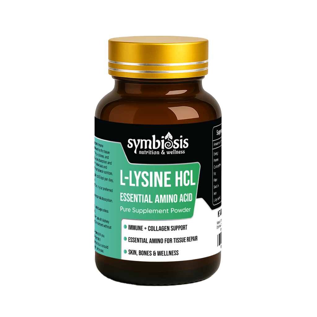 SYMBIOSIS — L-Lysine HCL Essential Amino Acid Powder 100g