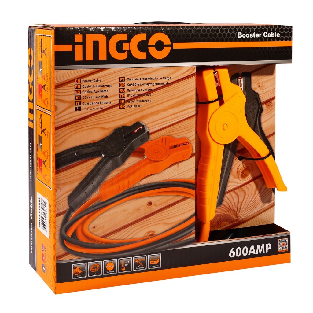 INGCO  HBTCP6008 สายพ่วงแบตเตอรี่