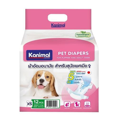 Kanimal Pet Diapers ฝึกขับถ่าย แพมเพิส สุนัขเพศเมีย มี 5 รูปที่ 6
