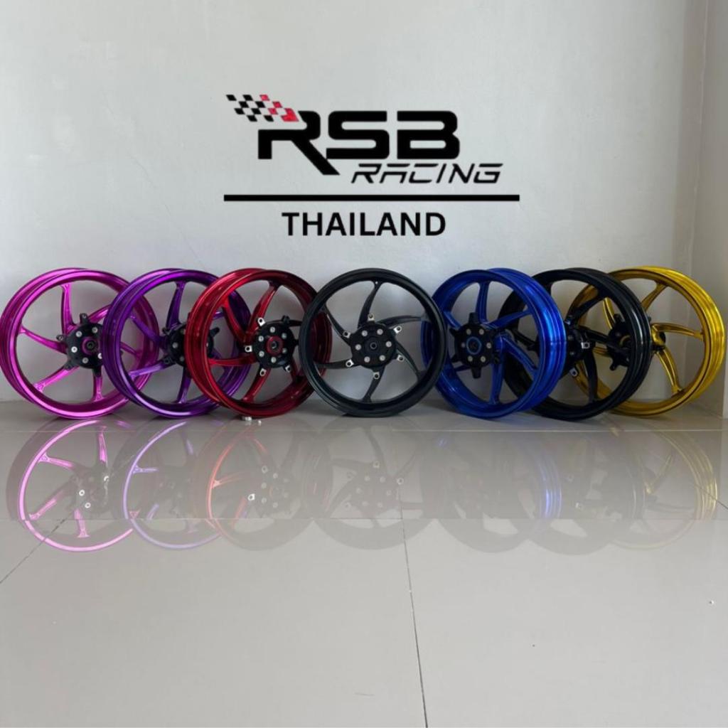 ล้อแม็ก Forza 350 6 ก้าน ขนาด 14/15 นิ้ว งานล้อCNC อลูมิเนียม สีเงา
