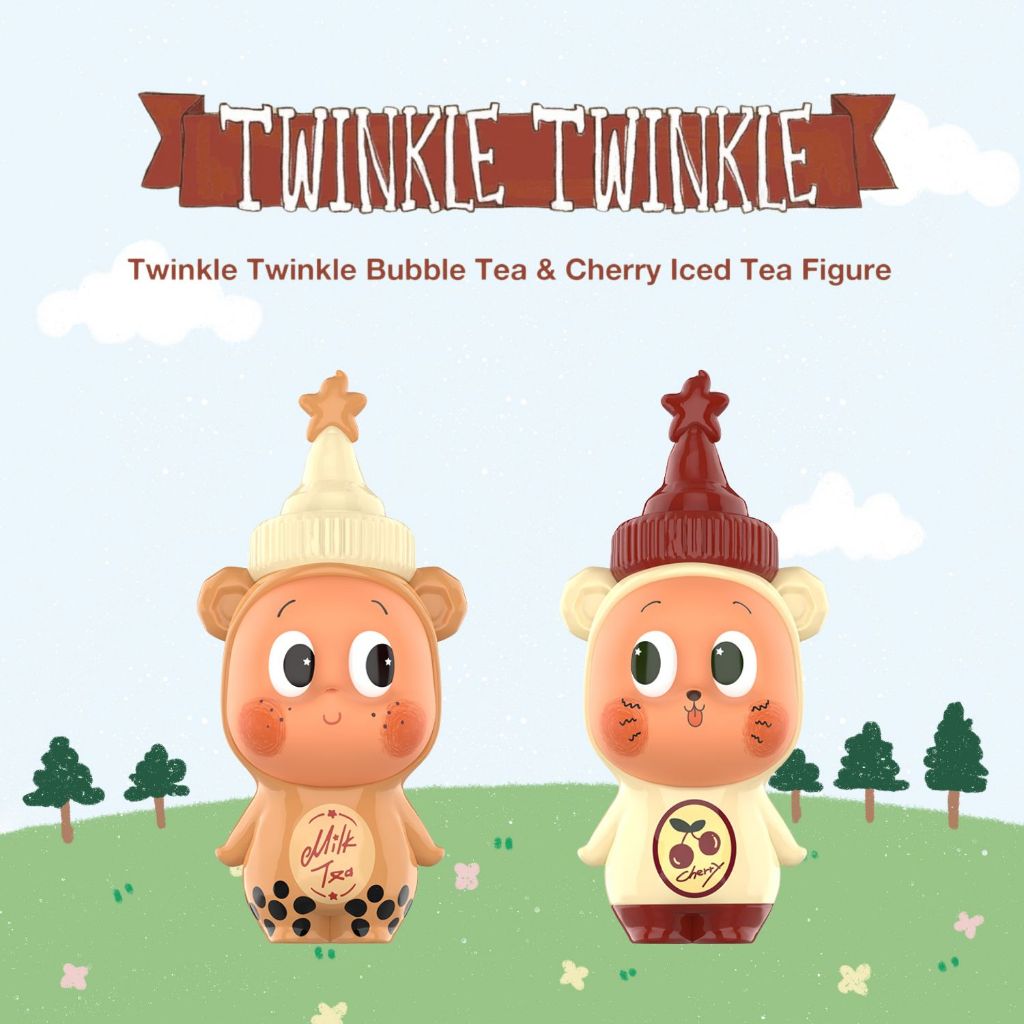 🚚พร้อมส่ง...ของแท้💥Twinkle Twinkle Bubble Tea & Cherry Iced Tea Figure💥