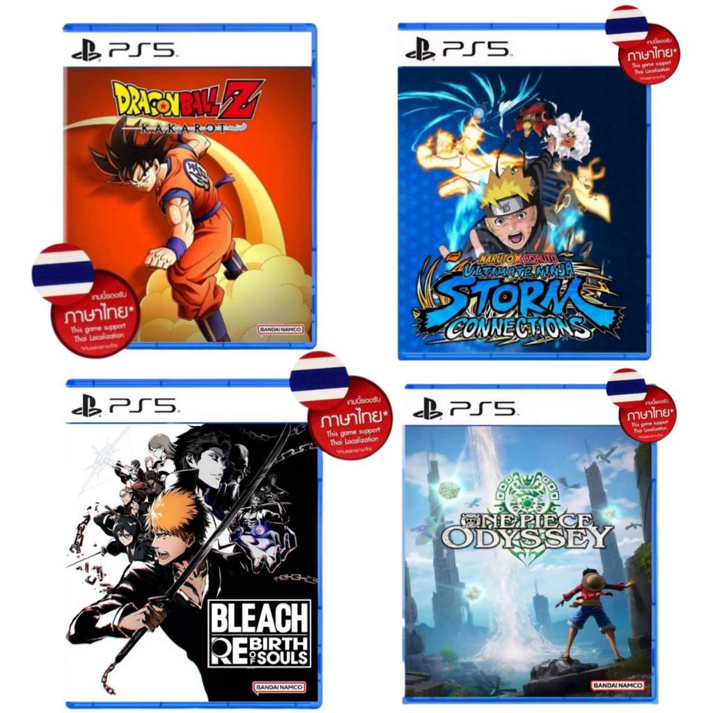 (มีส่งด่วน) PS5 GAME รองรับภาษาไทย Dragonball Naruto One piece bleach มือหนึ่ง พร้อมส่ง