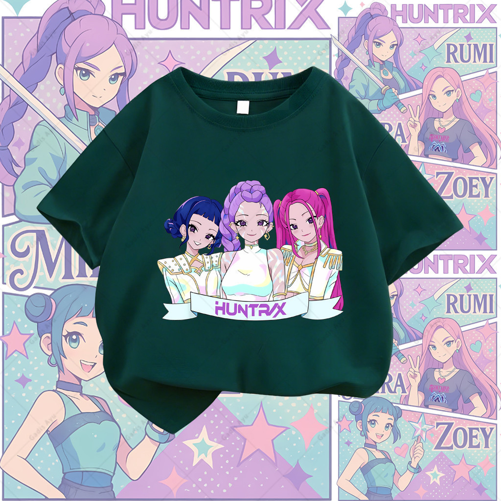 เสื้อยืดคอกลมผ้าฝ้ายแท้คุณภาพสูง พิมพ์ลาย K-pop Devil Hunter เหมาะสำหรับเด็กผู้หญิง มีขนาดให้เลือกตั้งแต่ 90-150 ราคา ถูกที่สุด ดีลบีเคเค แกลเลอรีภาพที่ 9