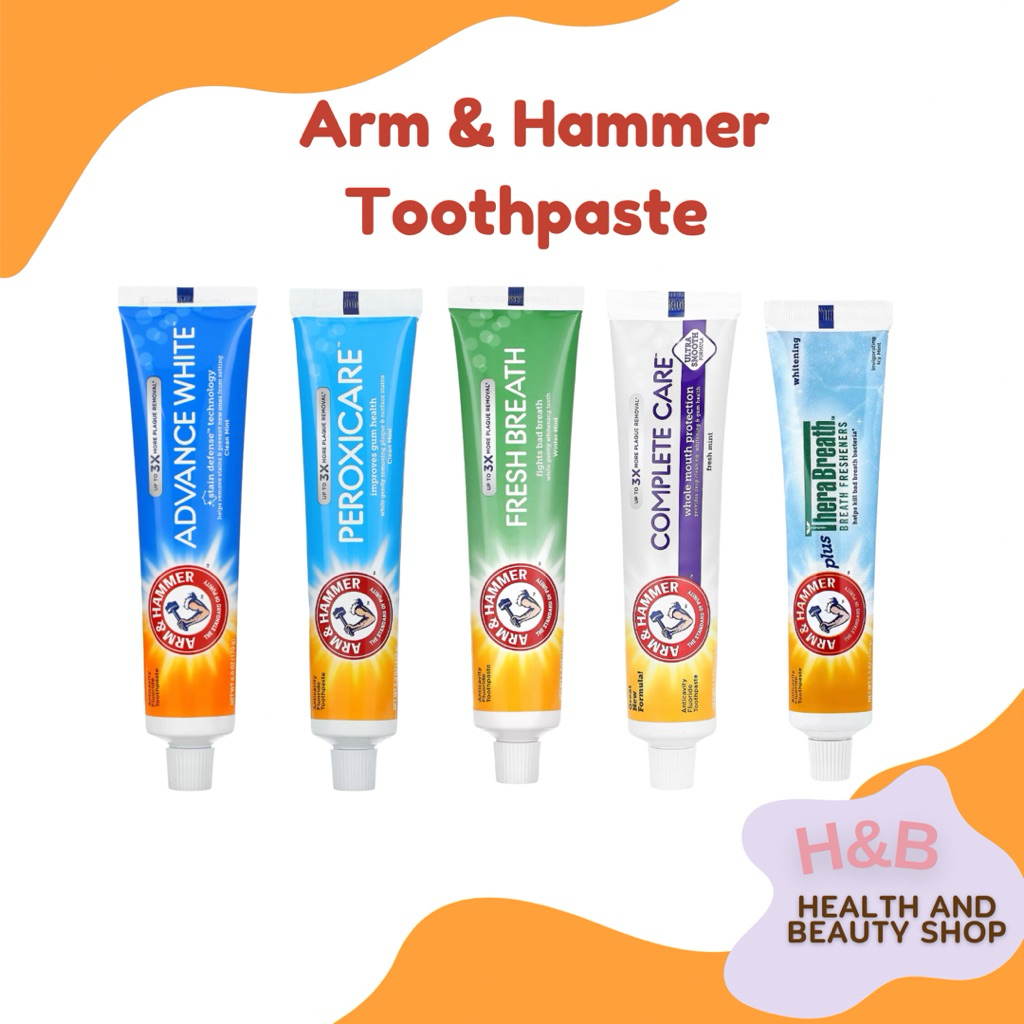 ยาสีฟัน Arm & Hammer Toothpaste, 6.0 oz (170 g)  มีทั้งหมด 4 สูตร ยาสีฟันหลอดใหญ่