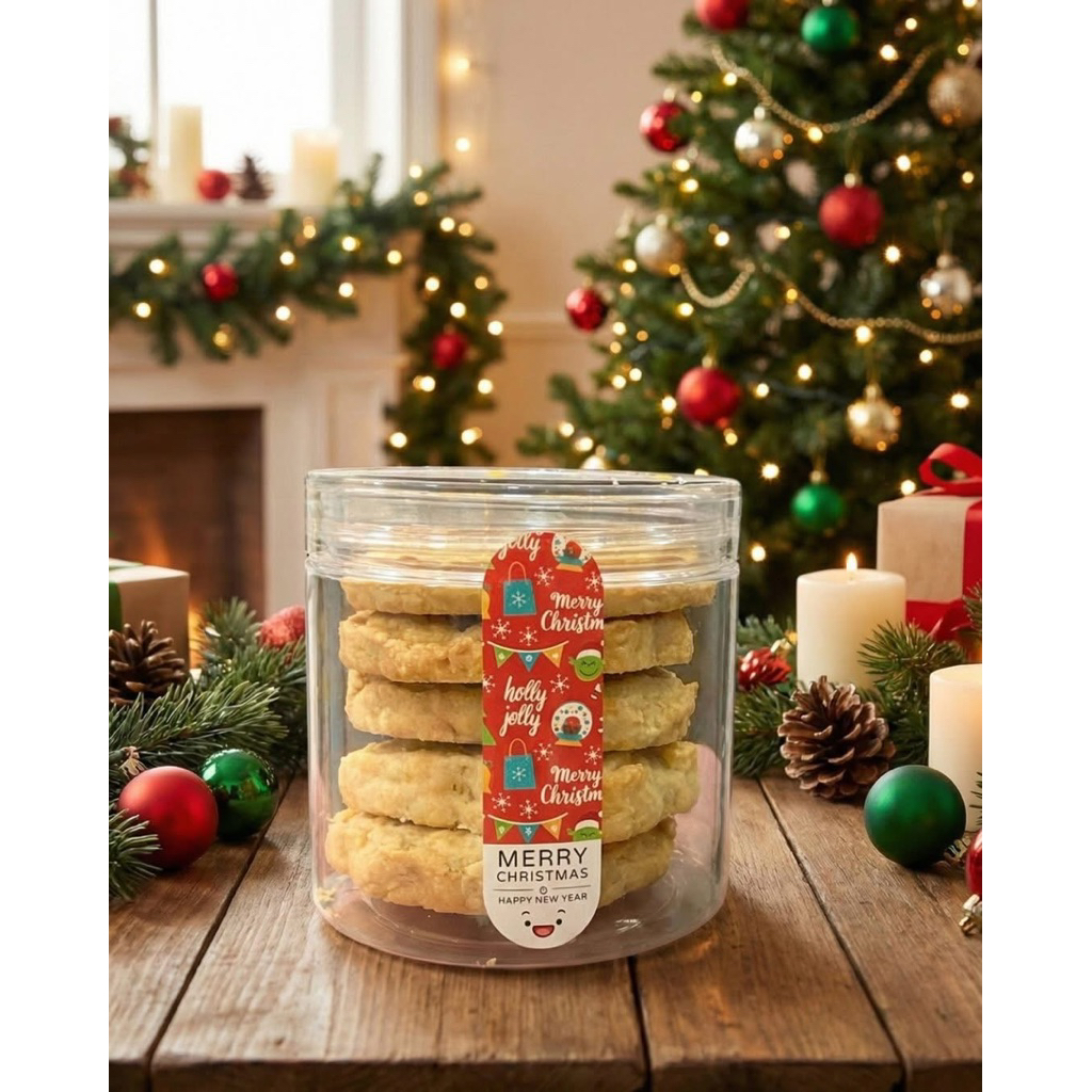 คุกกี้ข้าวโอ๊ตโฮมเมด ธีมคริสต์มาส ของขวัญปีใหม่ Oat Cookies