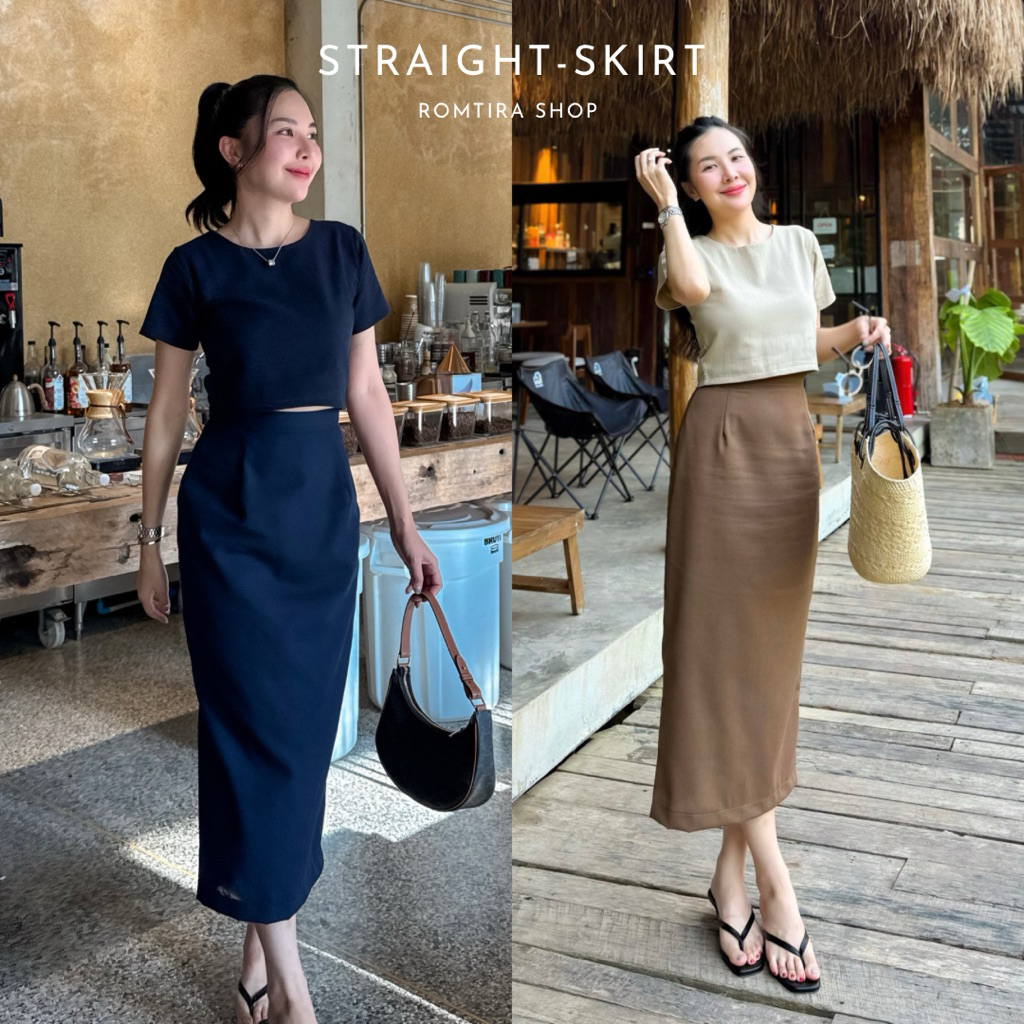 Straight-Skirt กระโปรง5ส่วน