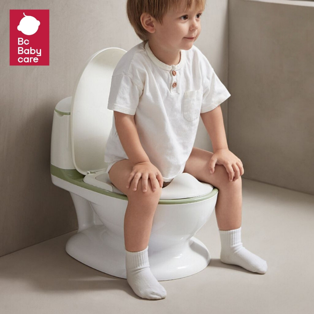 Babycare กะโถนหัดนั่งสำหรับเด็ก ชักโครกเด็ก กระโถนเด็กฝึกขับถ่าย สีเขียว | BC Babycare Thailand