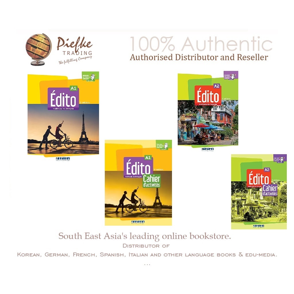 Alliance Française (สมาคมฝรั่งเศส) Thai 2026 Edito Bundles A1 and A2 + (Livre and Cahier).