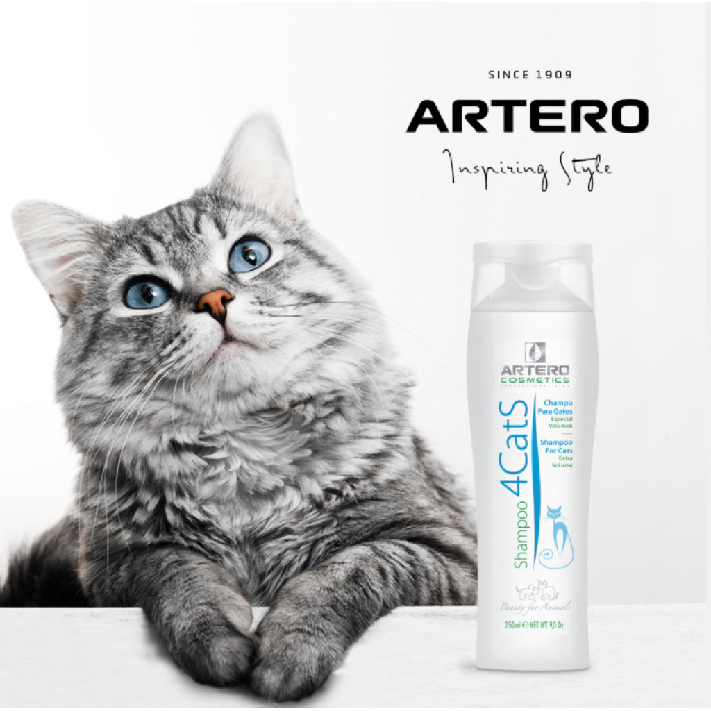 Artero 4 Cats Shampoo แชมพูสูตรอ่อนโยนสำหรับแมวทุกสายพันธุ์