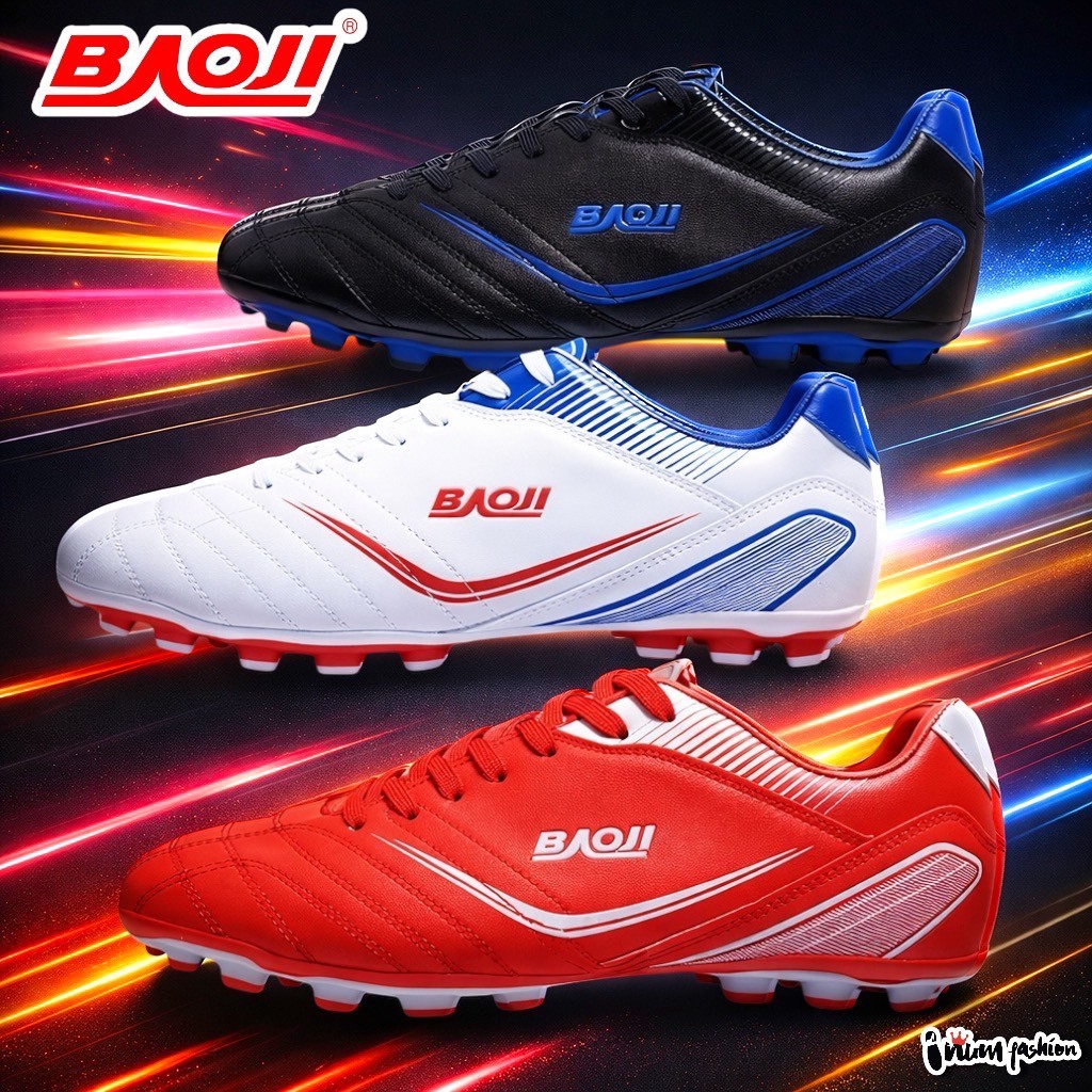 NFshoes รองเท้าฟุตบอล (สตั๊ด) BAOJI BJM914/BJM936/BJM728/BJM727/BJM828  หนังPU อ
