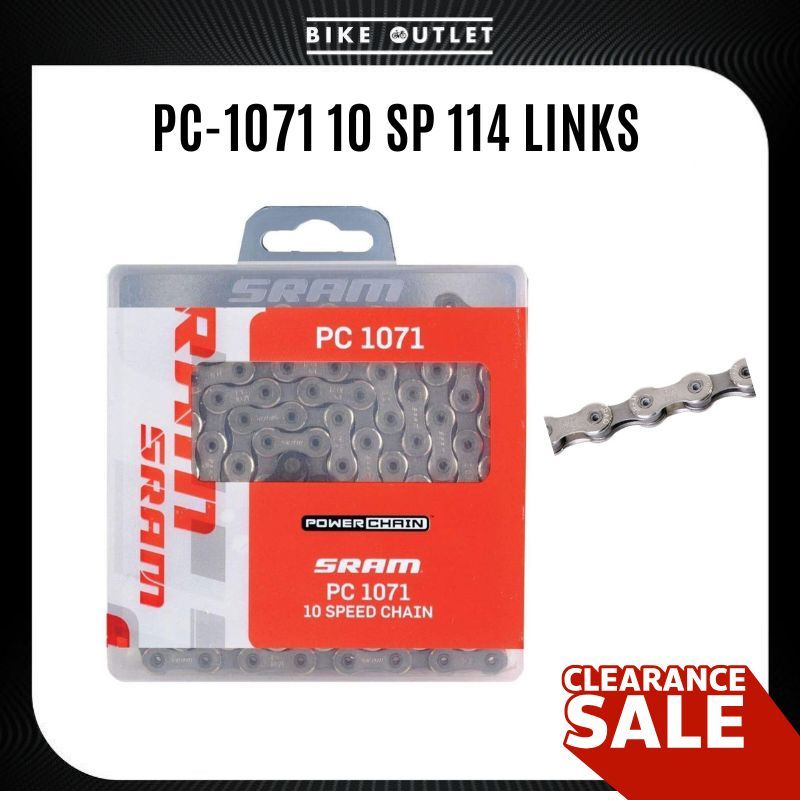 [ล็อตสุดท้าย!] โซ่ SRAM PC-1071 10 Speed 114 Links น้ำหนักเบา / เปลี่ยนเกียร์ลื่น