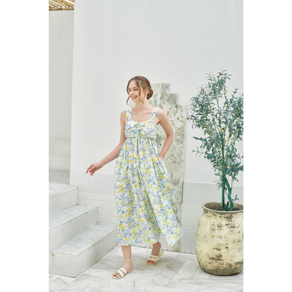 TANGO TANGERINE – DALUCA DRESS เดรสยาวสายเดี่ยว