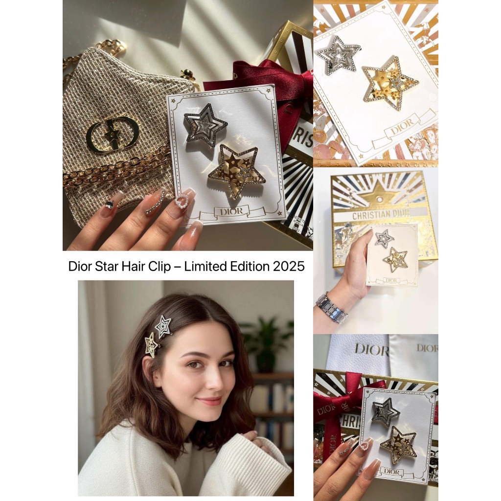 VVIP Gift กิ๊บดาว ดิออร์ Star Hair Clip - Limited Edition 2025 กิ๊บติดผม คอลใหม่ล่าสุด