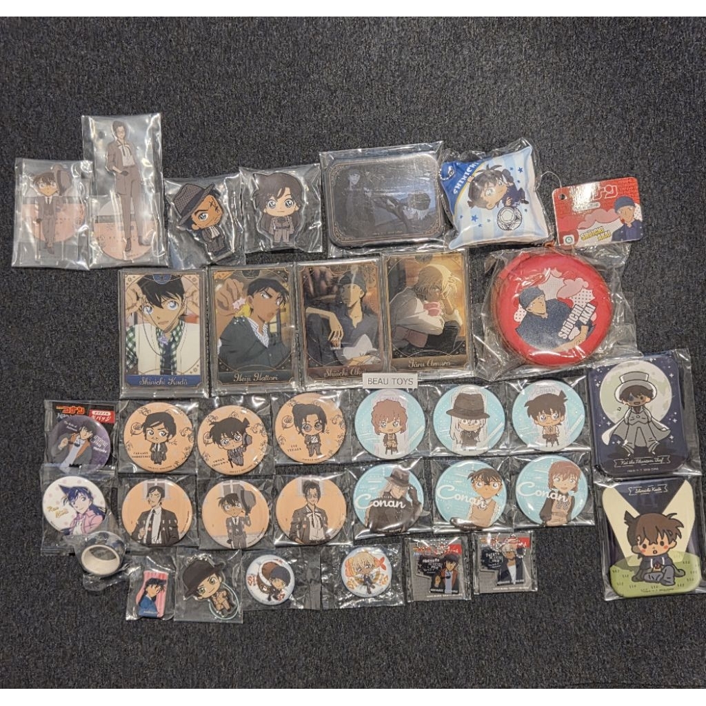 (ของแท้💯)พวงกุญแจ สแตนอะคริลิค เข็มกลัด ยอดนักสืบจิ๋วโคนัน (Detective Conan) (มือ1) 🔴🟠