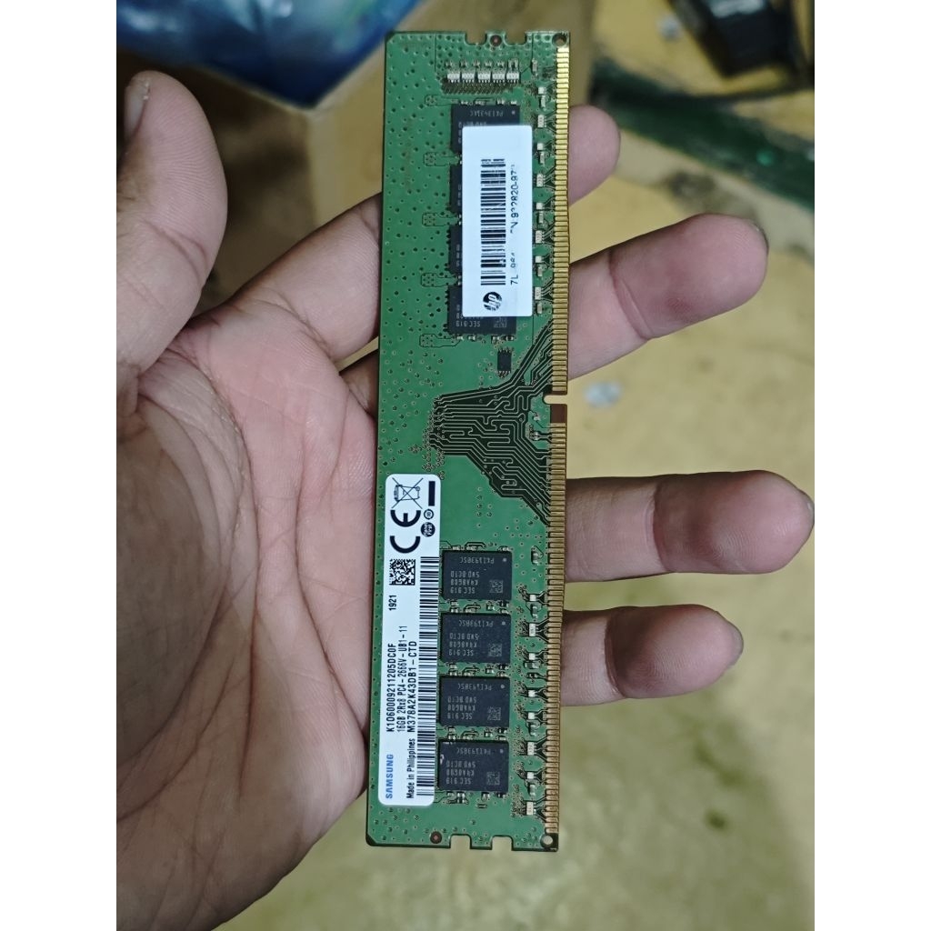 RAM 16G *1 BUS 2666 ไม่มีกล่องเดิม DDR4