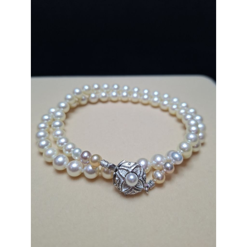 MK9593
สร้อยคอมุกAkoya🎎จากญี่ปุ่น ของแท้ สีขาวสวยเงางาม


✨️ ขนาดมุกส้ม ม่วง 5.7-6.8มม. 

