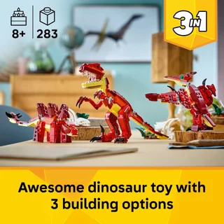 LEGO Creator 3 in 1 31379 Fierce Dinosaur (283pcs.), Building Blocks, Kids Toy