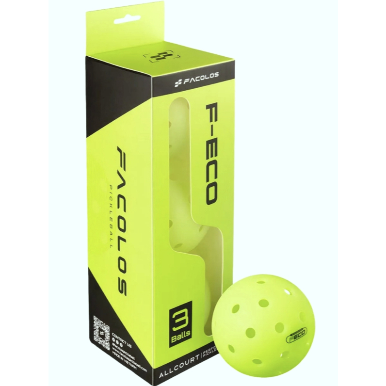 FACOLOS ลูก Pickleball รุ่น F-Eco Box of 3