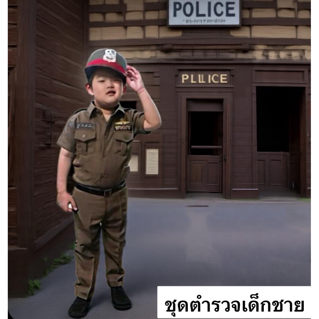 ชุดตำรวจเด็กชาย ชุดอาชีพเด็ก ชุดตำรวจเด็ก ชุดอาชีพ ชุดผู้กำกับรุ่นจิ๋ว ชุดตำรวจรุ่นจิ๋ว ชุดอาชีพในฝัน ชุดตำรวจผ้าโซล่อน