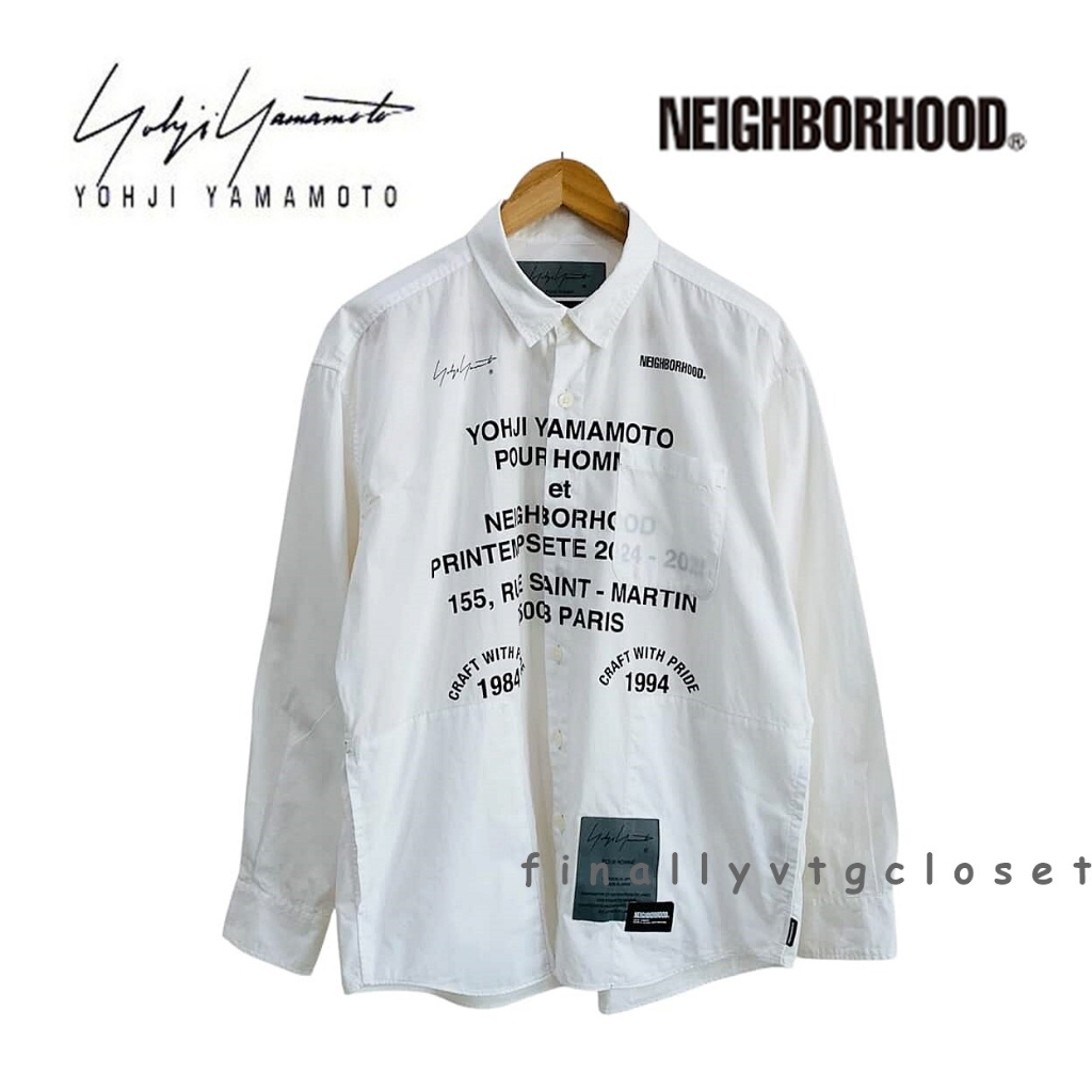 Yohji Yamamoto Pour Homme x Neighborhood Printed Shirt