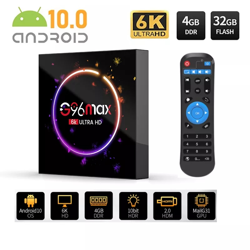 G96 MAX H616 BlueT Dual Wi-Fi Allwinner H616 Android 10 OTT Cinema Media Player G96MAX