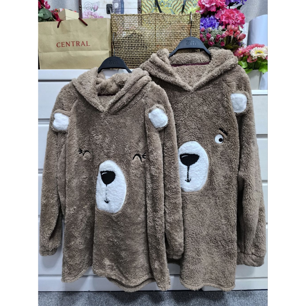 Teddy bear nightwear ชุดนอนกันหนาวขนนุ่ม งานใหม่