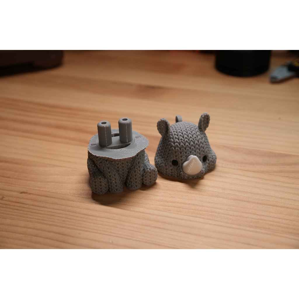 เคสยาดม ฝาแม่เหล็ก ท่อคู่ น้องแรด เปิดง่าย ไม่ต้องหมุน (ไม่มียาดม)