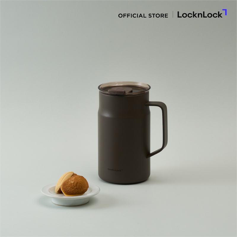 LocknLock แก้วมัคเก็บอุณหภูมิ เคลือบเซรามิก Metro Cafe Ceramic Mug ความจุ 600 ml. รุ่น LHC4282_C - 2