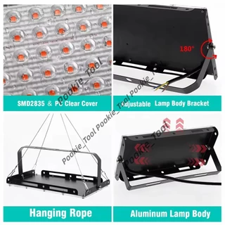💥พร้อมส่ง💥ไฟปลูกต้นไม้ LED 100W Grow Light แสงสีม่วง เร่งเติบโต ใช้กับผัก-ไม้ดอก 50W/100W