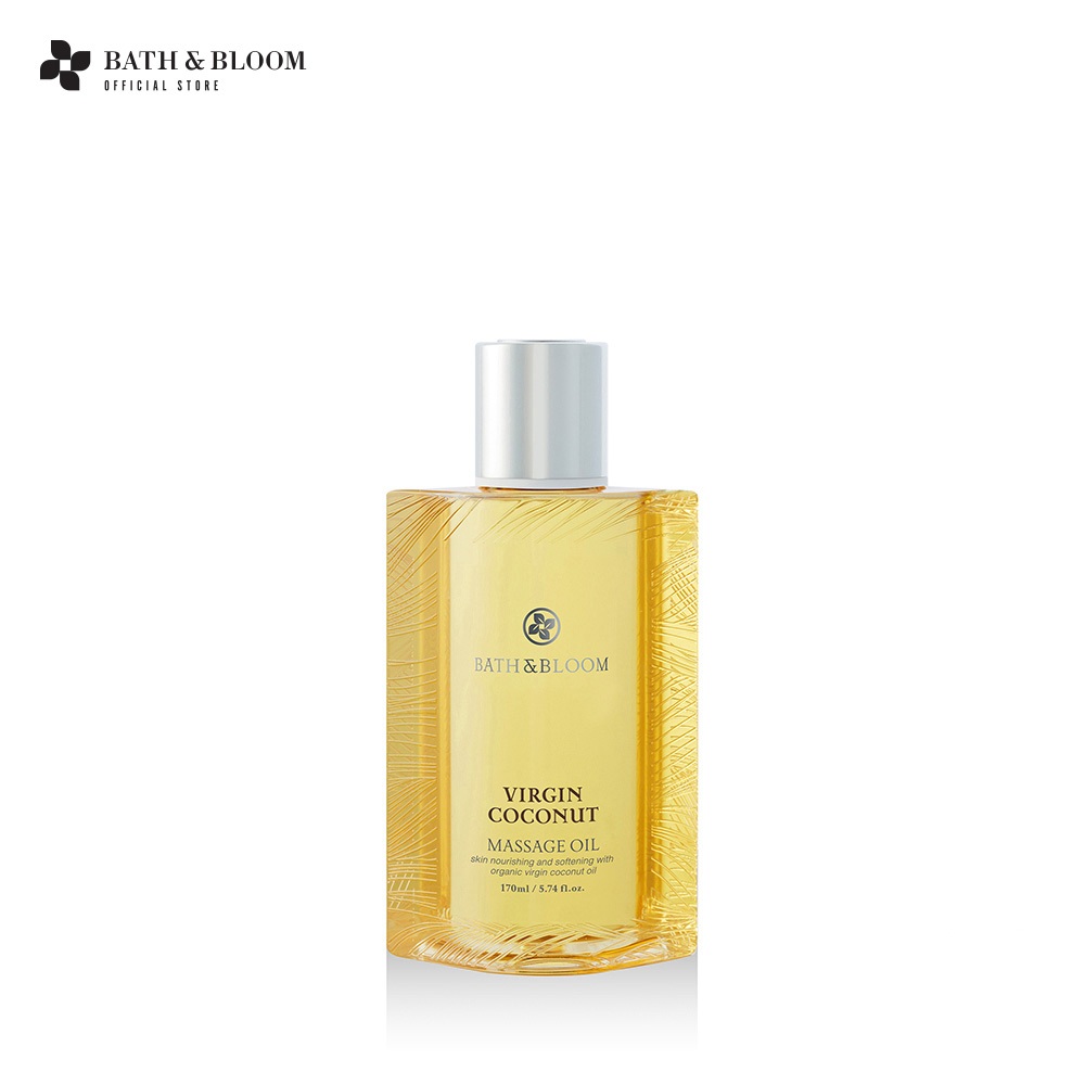 BATH & BLOOM Virgin Coconut Massage Oil 170ml น้ำมันนวดอโรมา กลิ่นมะพร้าว