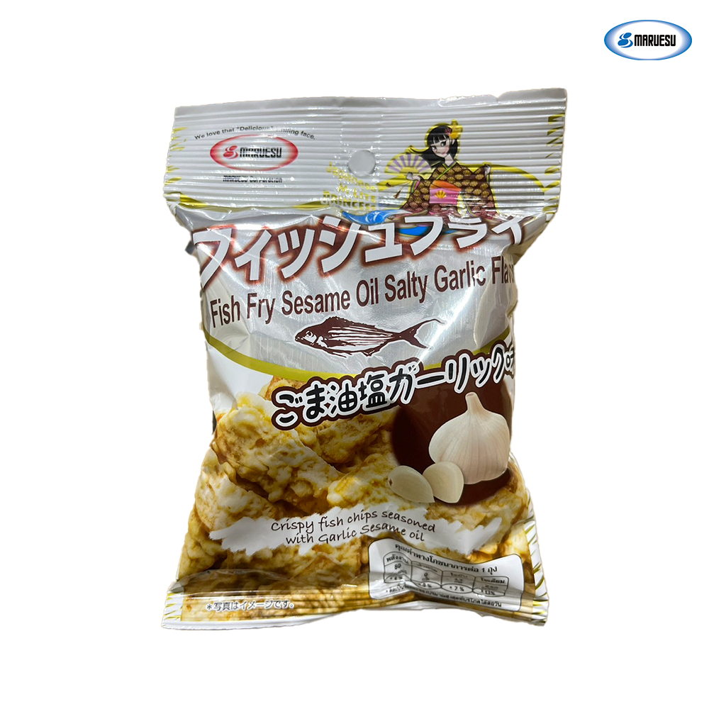 MARUESU Fish Fry (Sesami oil salty garlic flavor) 17 g. - รูปที่ 2