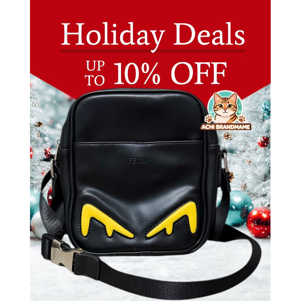 กระเป๋าสะพายผู้ชายFendiของแท้มือสอง