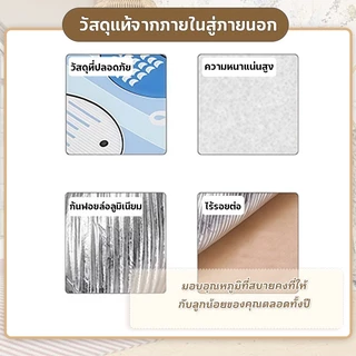 แผ่นกันกระแทกผนังสำหรับเด็ก 3/4/8pcs สติกเกอร์วอลเปเปอร์ วอลเปเปอร์ติดผนัง ลายการ์ตูน มีกาวในตัว กันน้ํา
