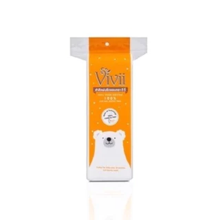 ถูก/แท้/มีไลฟ์ สำลี Vivii Pure Cotton Pads วีวี่ สำลีแผ่น สำลีรีดขอบ สำลีคอตตอน อ่อนนุ่ม เช็ดหน้า เช็ดเมคอัพ
