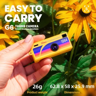 【จัดส่งภายใน 24 ชั่วโมง】พวงกุญแจ G6 กล้อง, 1080P HD กระเป๋าบันทึกวิดีโอ Charm กระเป๋าเป้สะพายหลัง CCD กล้องดิจิตอล, ของข
