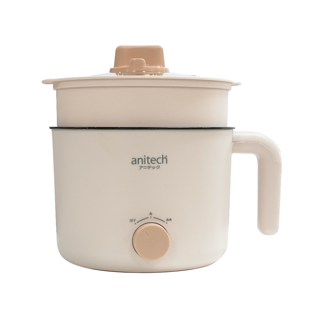 ANITECH SMK606 หม้อต้มไฟฟ้า หม้อไฟฟ้า หม้อเอนกประสงค์  พร้อมซึ้ง นึ่งอาหาร หม้อชาบู หม้อสุกี้