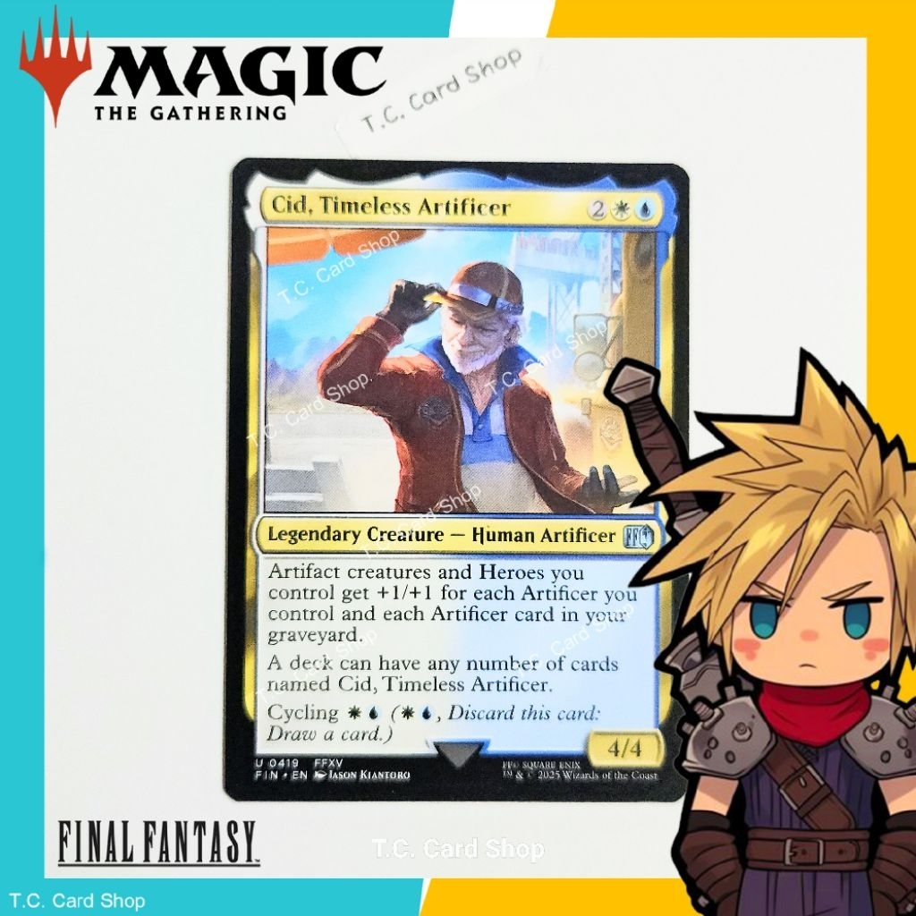 Cid, Timeless Artificer U0419 FFXV - Final Fantasy - Magic the Gathering (MTG) (FIN)